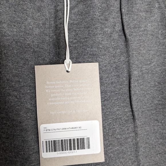 EVERLANE The Dream Pant Elastic Waist Workwear Gray NEW Size XS - Picture 7 of 8